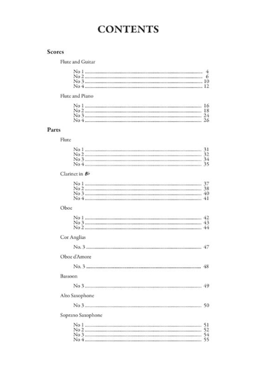03-4 Pieces for Flute and Guitar-plus Piano accompaniment 3