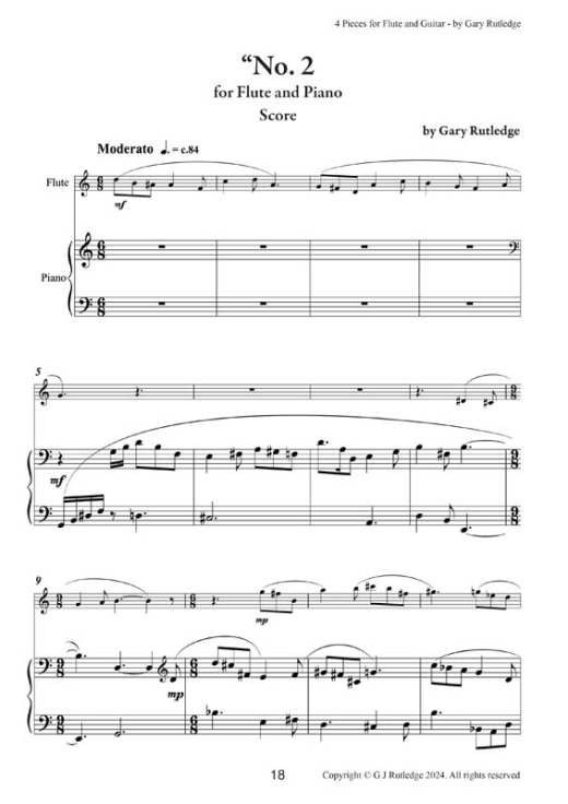 07-4 Pieces for Flute and Guitar-plus Piano accompaniment 18