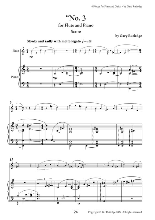 09-4 Pieces for Flute and Guitar-plus Piano accompaniment 24