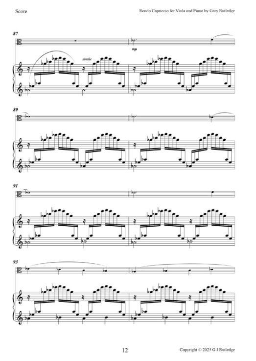 10 Rondo  Capriccio for Viola and Piano 10