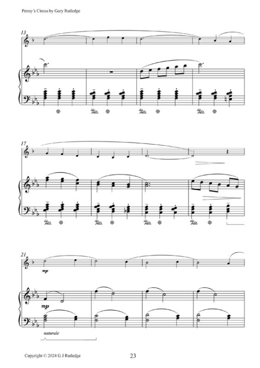 11-Pennys Circus for Clarinet and Piano 23