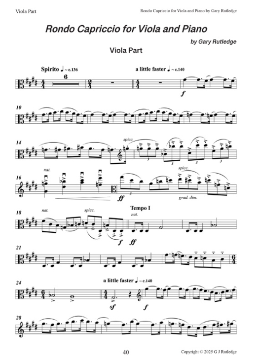 11 Rondo  Capriccio for Viola and Piano 11