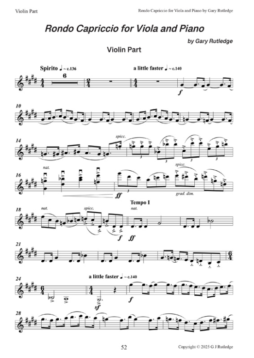 12 Rondo  Capriccio for Viola and Piano 12