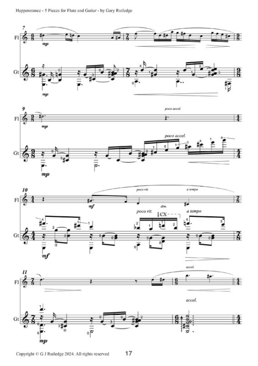 13 Happenstance-5 Pieces for Fuitar-plus Piano accompaniment 17