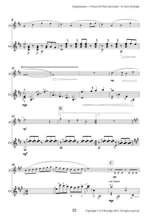 17 Happenstance-5 Pieces for Fuitar-plus Piano accompaniment 22