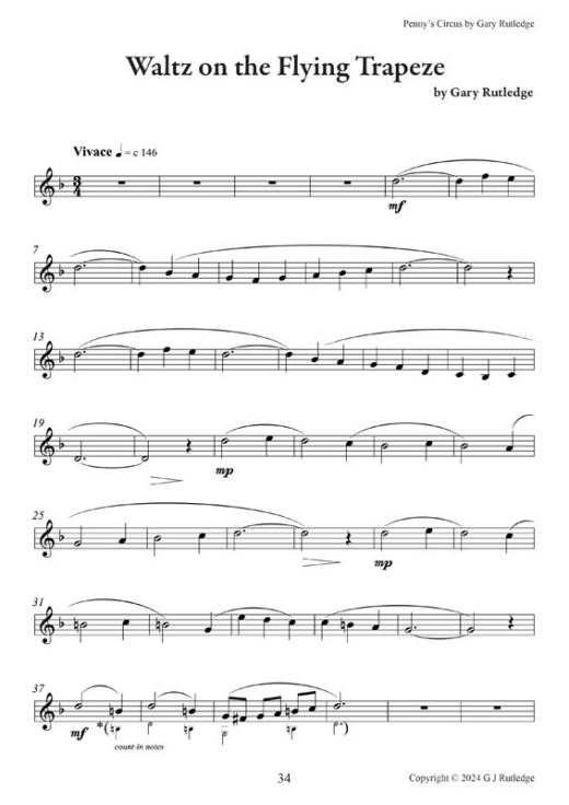 18-Pennys Circus for Clarinet and Piano 34