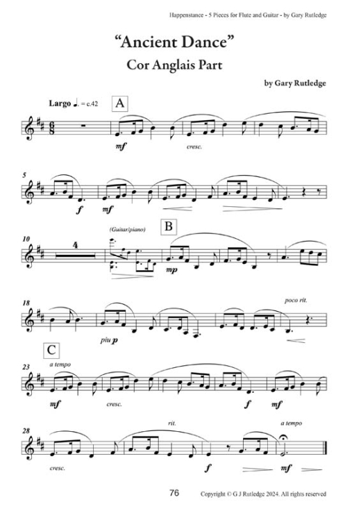 23 Happenstance-5 Pieces for Fuitar-plus Piano accompaniment 76