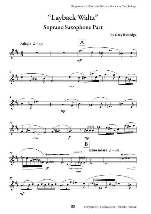25 Happenstance-5 Pieces for Fuitar-plus Piano accompaniment 80