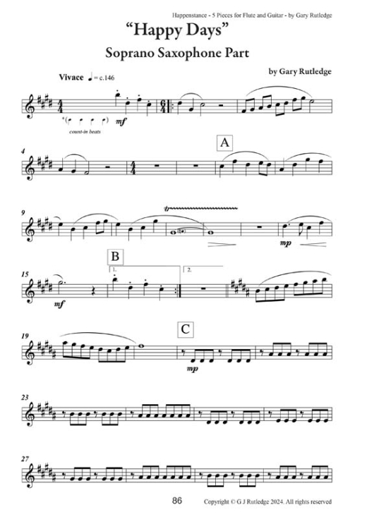 26 Happenstance-5 Pieces for Fuitar-plus Piano accompaniment 86
