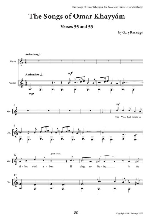 The Songs of Omar Khayyam-Guitar-Web Page 30